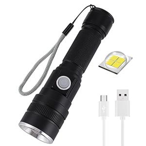 Super Bright 6000 Lumen USB Rechargeable Flashlight