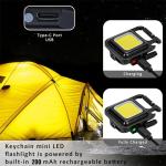 4 Pack Mini COB LED Flashlights for Camping