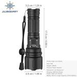 20000LM Bright Waterproof LED Flashlight with Zoom