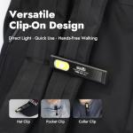 WARSUN T7 Slim Rechargeable LED Torch with Clip