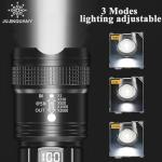20000LM Bright Waterproof LED Flashlight with Zoom