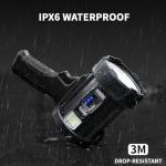LBE 900000 Lumens Rechargeable Outdoor Spotlight