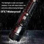 20000LM Bright Waterproof LED Flashlight with Zoom