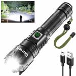 Bright Rechargeable LED Flashlight for Camping and Hiking
