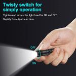 LUMINTOP EDC01 Waterproof Keychain Flashlight, 120 Lumens