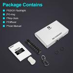 LUMINTOP EDC01 Waterproof Keychain Flashlight, 120 Lumens