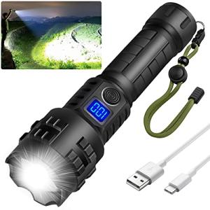 Super Bright Rechargeable Tactical Flashlight with 100000 Lumens