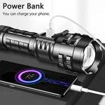 Super Bright Rechargeable Tactical Flashlight with 100000 Lumens