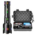 2024 GIIGOEMY Rechargeable 100000 Lumens Flashlight