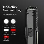 800 Lumens USB Rechargeable Tactical Flashlight