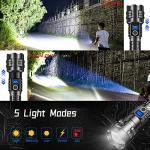Super Bright Rechargeable Tactical Flashlight with 100000 Lumens