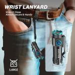 Rechargeable Mini LED Flashlight with Magnetic Keychain