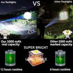 2024 GIIGOEMY Rechargeable 100000 Lumens Flashlight
