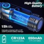 Rechargeable Mini LED Flashlight with Magnetic Keychain