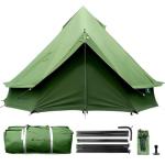 Canvas Bell Tent with Stove Jack for Camping