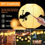 Set of 4 Waterproof Solar Lanterns for Outdoors