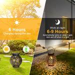 GolWof Waterproof Solar Lanterns for Outdoor Use