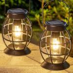 LeiDrail Solar Lanterns for Outdoor Decoration - 2 Pack