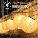 Set of 4 Waterproof Solar Lanterns for Outdoors