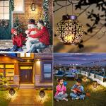 GolWof Waterproof Solar Lanterns for Outdoor Use