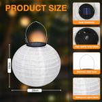Set of 4 Waterproof Solar Lanterns for Outdoors