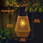 KagoLing Waterproof Solar Lanterns - 2 Pack