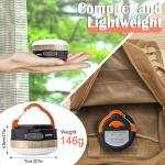 2 Pack USB Rechargeable Camping Lanterns with Magnetic Base