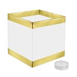 20Pack Gold and White Floating Water Lanterns