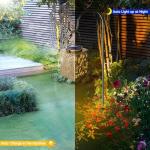 2 Pack Solar Lanterns - Waterproof Metal Hanging Lights