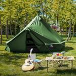 Canvas Bell Tent with Stove Jack for Camping