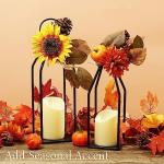 Set of 2 Flameless Lanterns with Timer