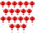 10-Inch Red Paper Lanterns for Celebrations
