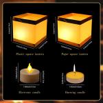 20Pack Gold and White Floating Water Lanterns