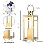 TRIROCKS Stainless Steel Decorative Lantern - 30cm