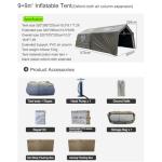 4 Season Cotton Inflatable Tent for 5-6 People