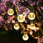 8 Pack Solar Hanging Globe Lights for Outdoors