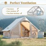 TOMOUNT Family Inflatable Glamping Tent for Camping