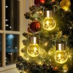 8 Pack Solar Hanging Globe Lights for Outdoors