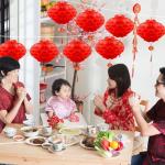 20 Red Paper Lanterns for Festivals and Events