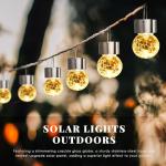 8 Pack Solar Hanging Globe Lights for Outdoors