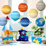 8 PCS Space Theme Paper Lanterns for Parties
