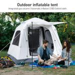 Quick Setup Inflatable Camping Tent for 3-4 People