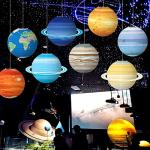 8 PCS Space Theme Paper Lanterns for Parties
