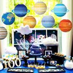 8 PCS Space Theme Paper Lanterns for Parties