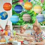 8 PCS Space Theme Paper Lanterns for Parties