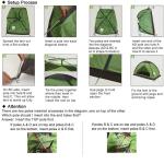 Lightweight Waterproof Backpacking Tent for 2-3 People