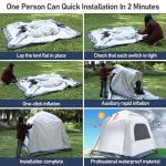 Quick Setup Inflatable Camping Tent for 3-4 People