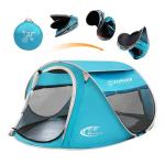 4-Person Waterproof Pop-Up Camping Tent - Lake Blue