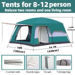 Extra Large Waterproof Family Camping Tent
