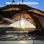 Compact 2-Person Waterproof Backpacking Tent with Rainfly